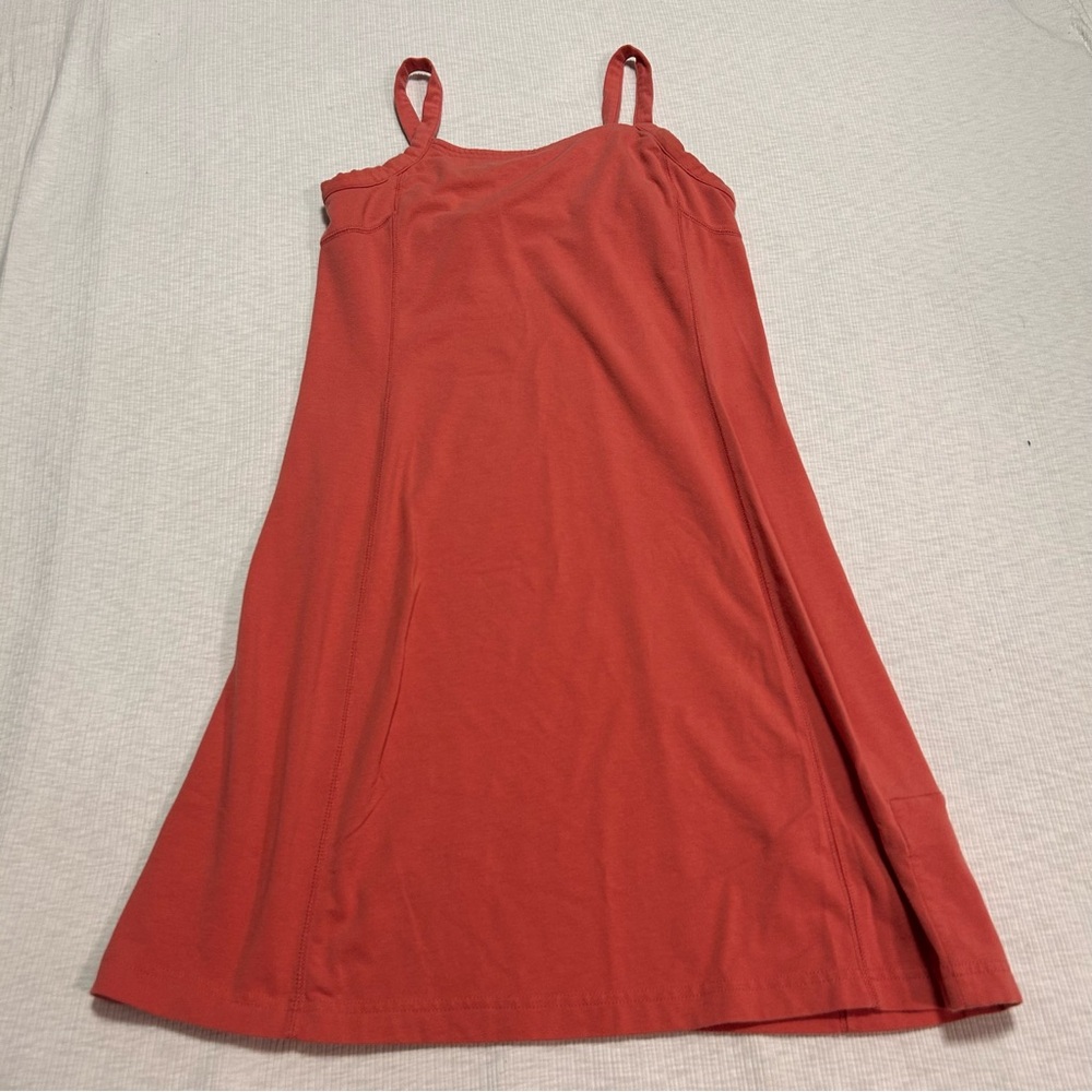 TITLE‎ NINE Sleeveless Athletic Dress Zip Pockets Size Small S Solid Shelf Bra